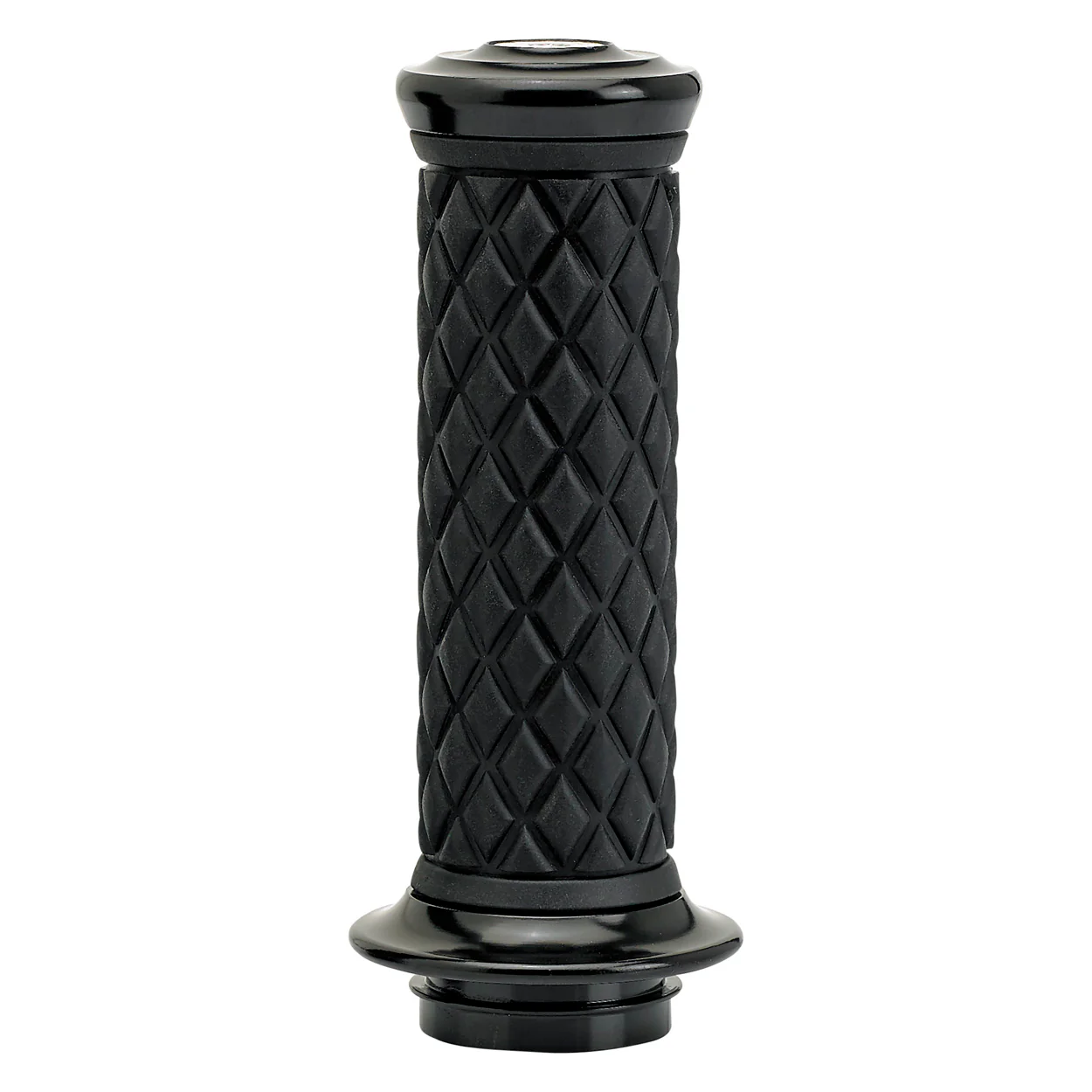 1" AlumiCore TBW Grips For H-D Bars With Internal Vibe Isolator on Clutch Side - Black Electroplate - Image 3