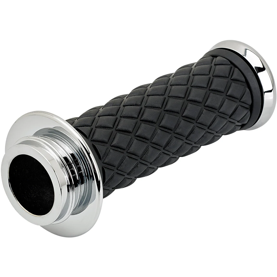 1" AlumiCore TBW Grips For H-D Bars With Internal Vibe Isolator on Clutch Side - Chrome - Image 6