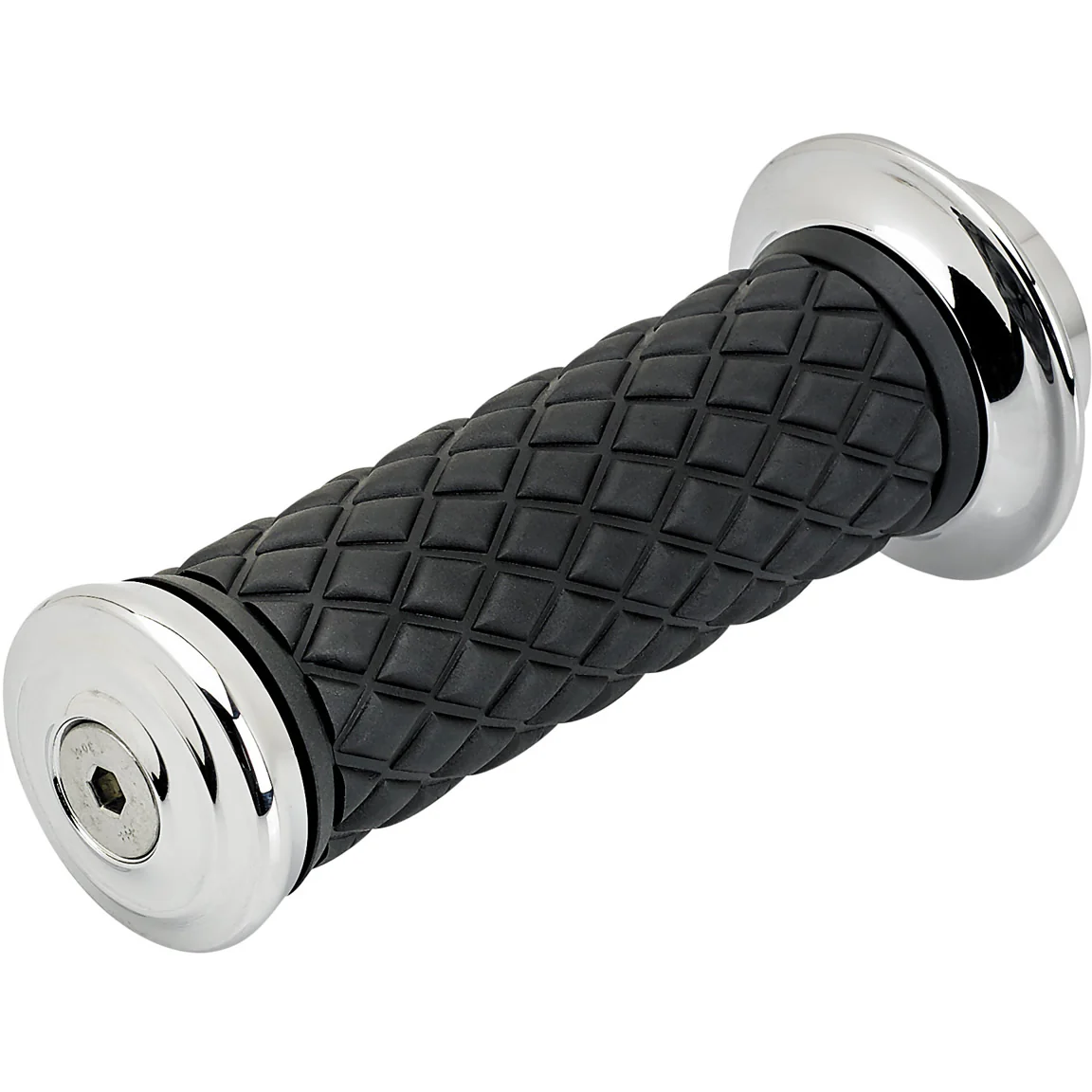 1" AlumiCore TBW Grips For H-D Bars With Internal Vibe Isolator on Clutch Side - Chrome - Image 8