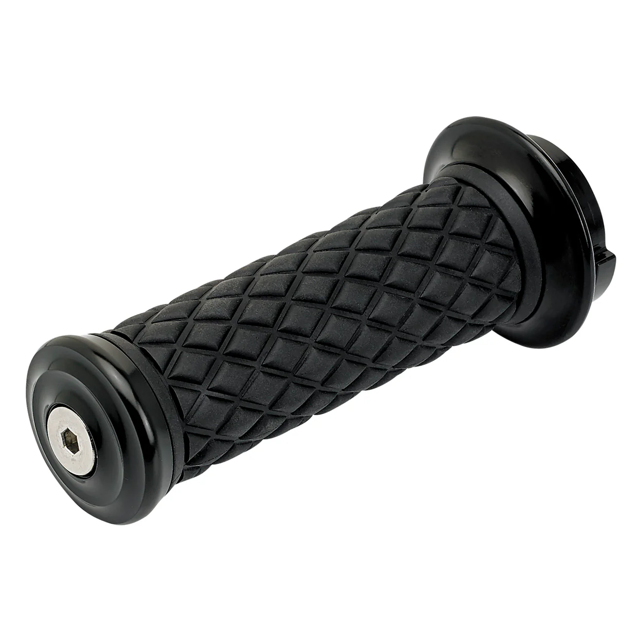 1" AlumiCore TBW Grips For H-D Bars With Hollow Tube End on Clutch Side - Black Electroplate - Image 8