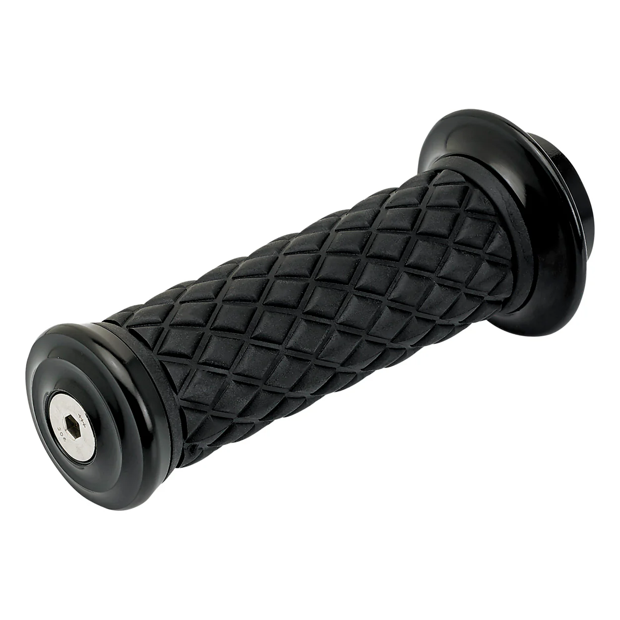 1" AlumiCore TBW Grips For H-D Bars With Hollow Tube End on Clutch Side - Black Electroplate - Image 9