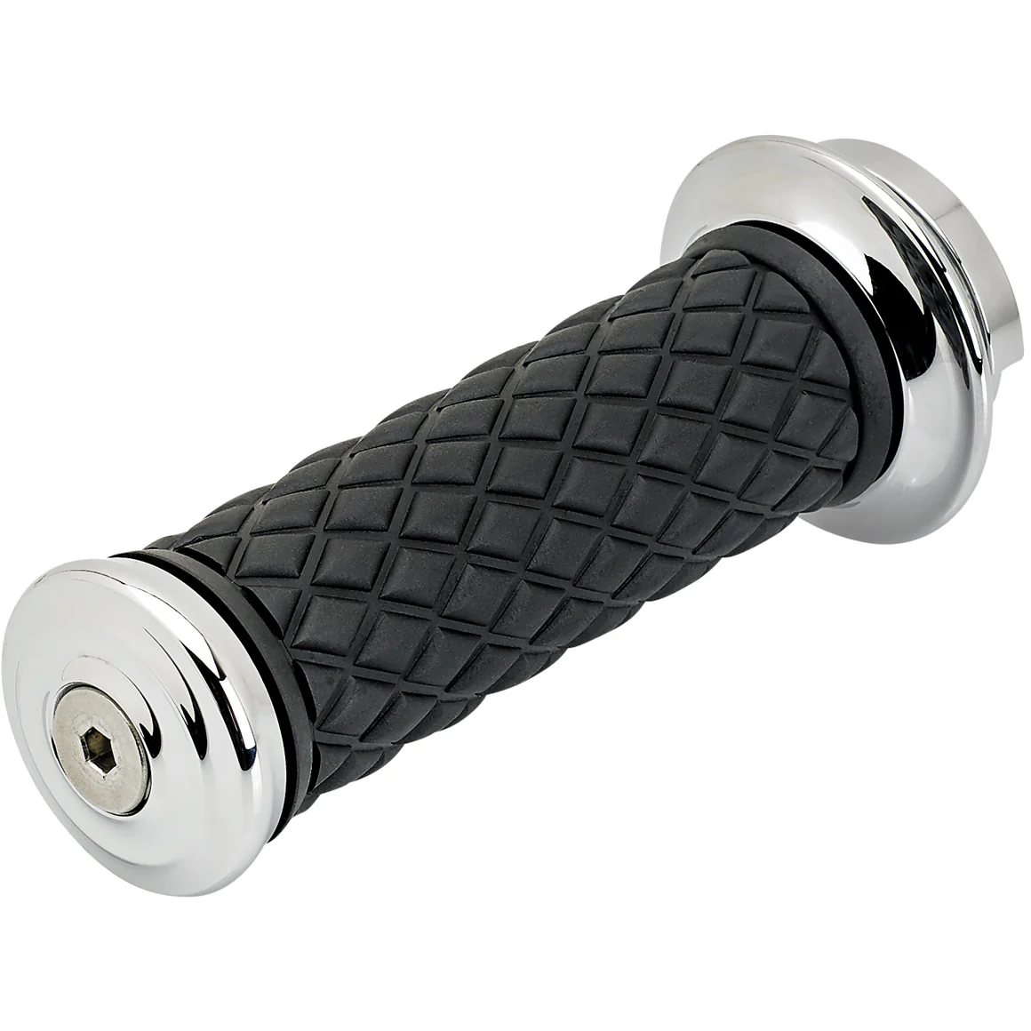 1" AlumiCore TBW Grips For H-D Bars With Hollow Tube End on Clutch Side - Chrome - Image 10