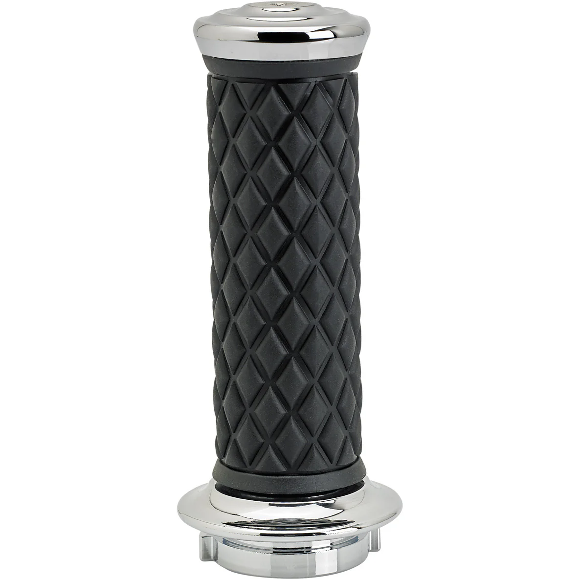 1" AlumiCore TBW Grips For H-D Bars With Hollow Tube End on Clutch Side - Chrome - Image 5