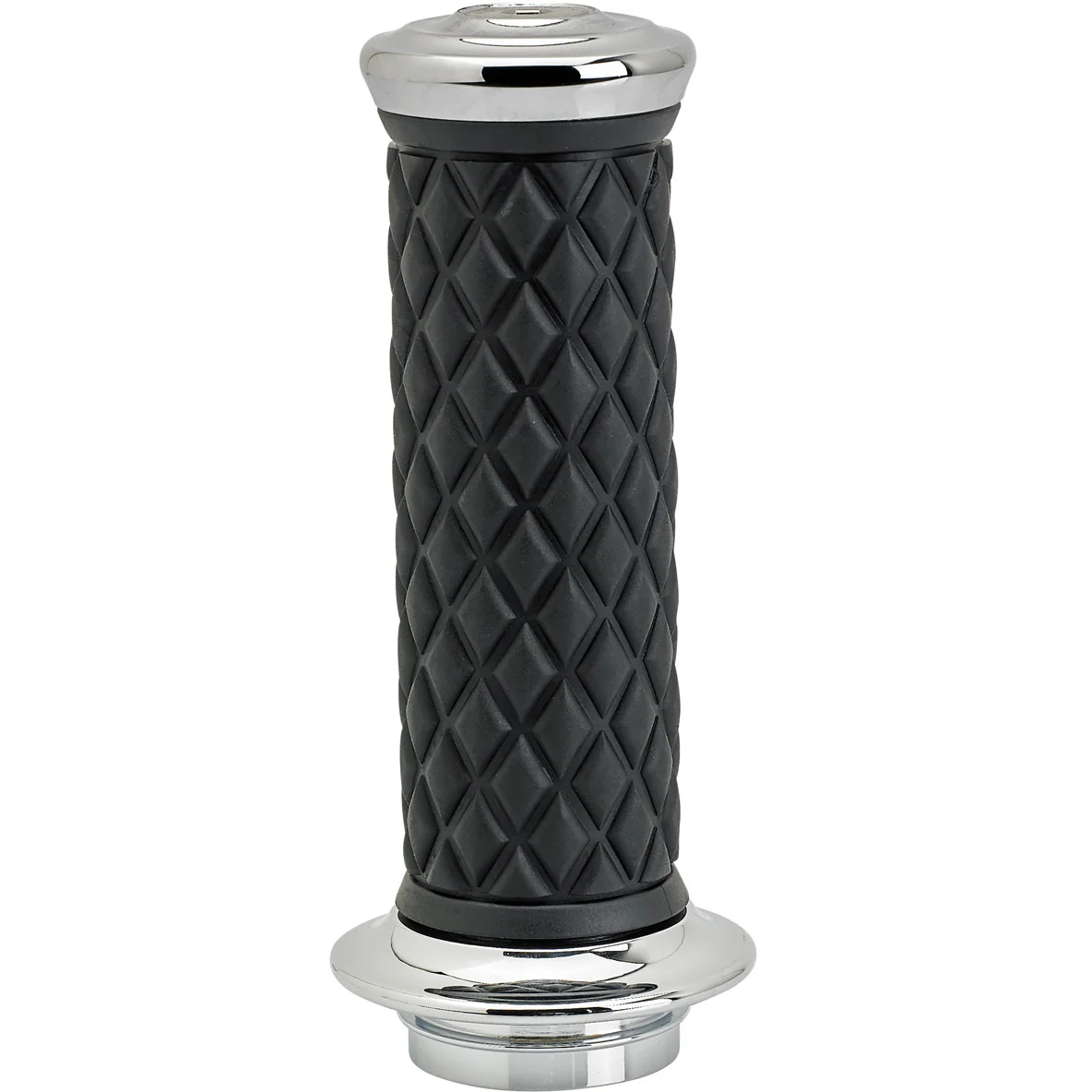 1" AlumiCore TBW Grips For H-D Bars With Hollow Tube End on Clutch Side - Chrome - Image 6