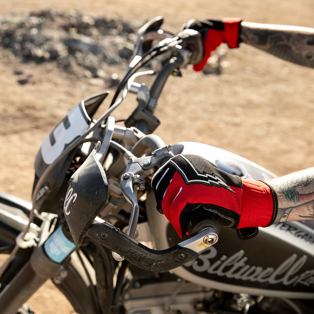 CLOSEOUT Baja Gloves Blemished - Red - Image 8