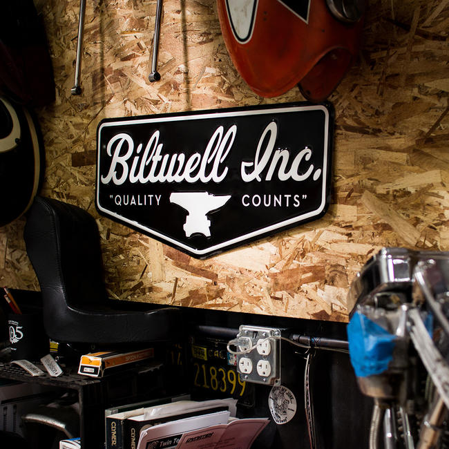 Biltwell Shop Sign - Shield - Image 3