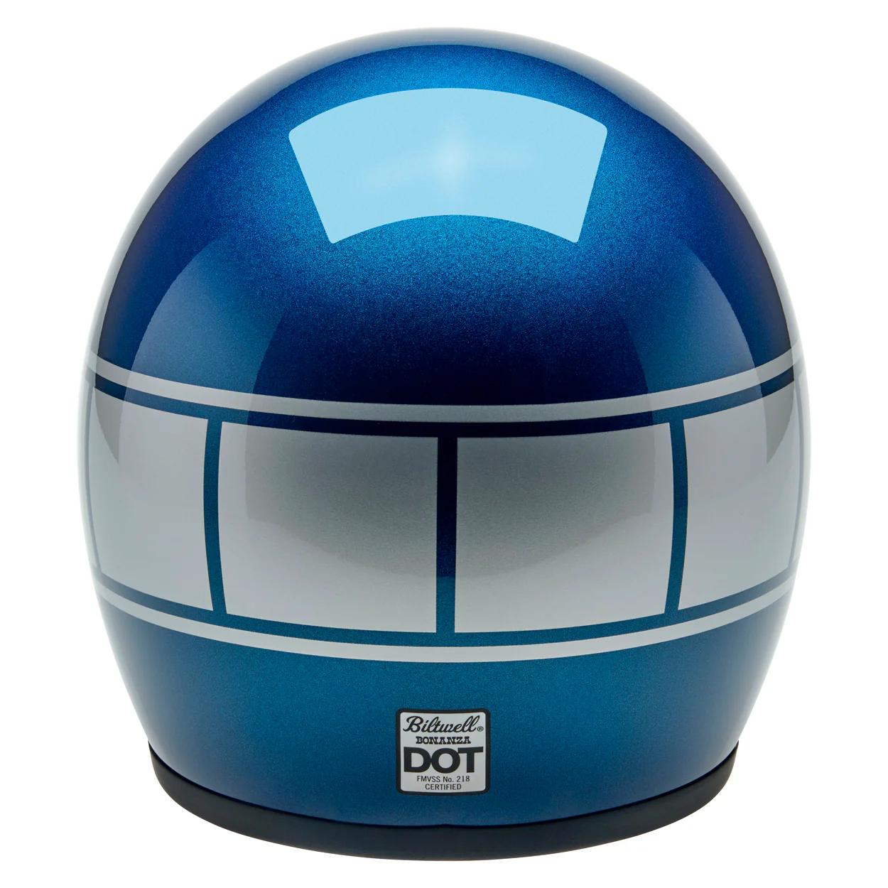 Bonanza Helmet - Holeshot Metallic Blue / Silver - Image 4