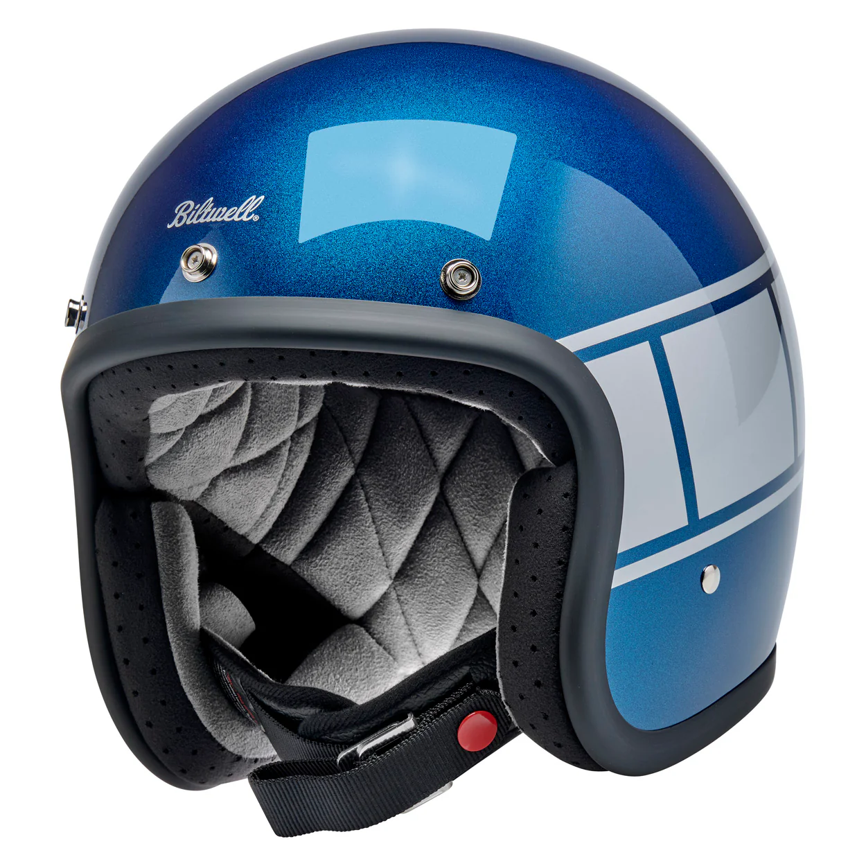 Bonanza Helmet - Holeshot Metallic Blue / Silver - Image 7