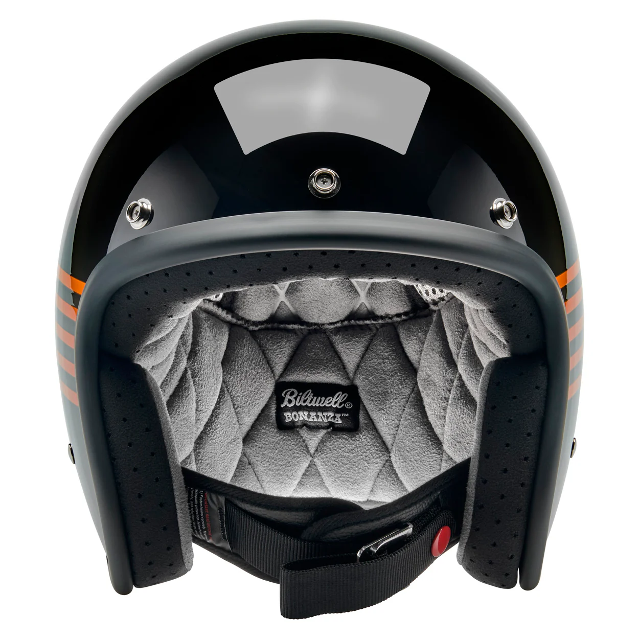 Bonanza Helmet - Lightspeed Gloss Black / Orange / Yellow - Image 2