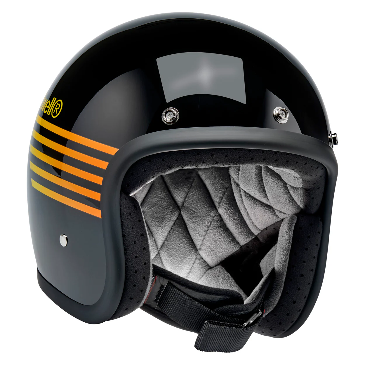 Bonanza Helmet - Lightspeed Gloss Black / Orange / Yellow - Image 3