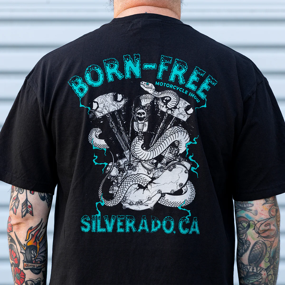 Born-Free Snake Knuckle T-Shirt - Image 5