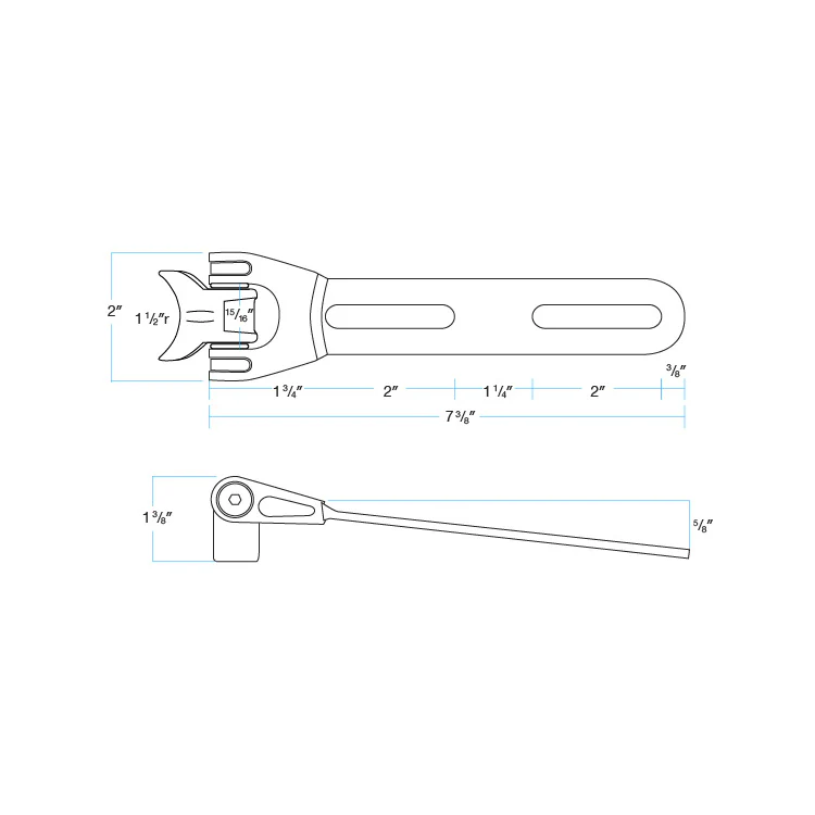 Chromoly Seat Hinge Black - Image 8