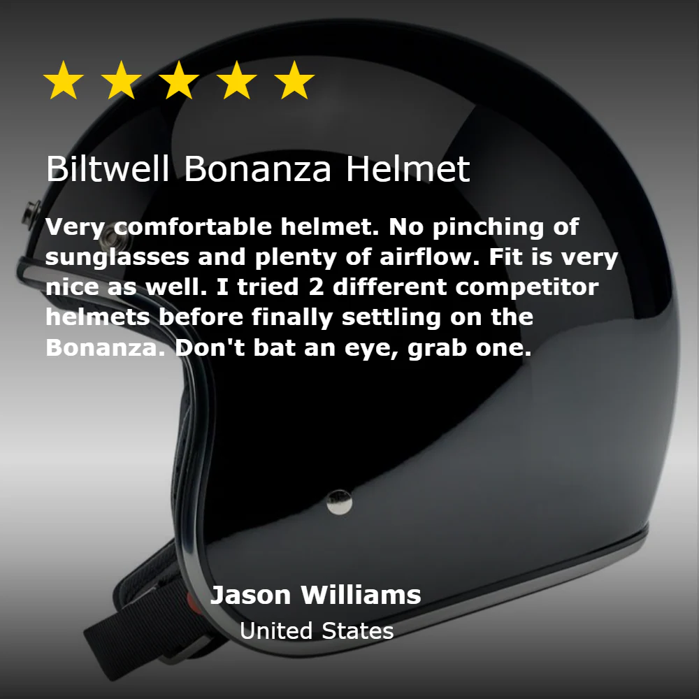 CLOSEOUT Bonanza Helmet - Gloss Black - Image 21