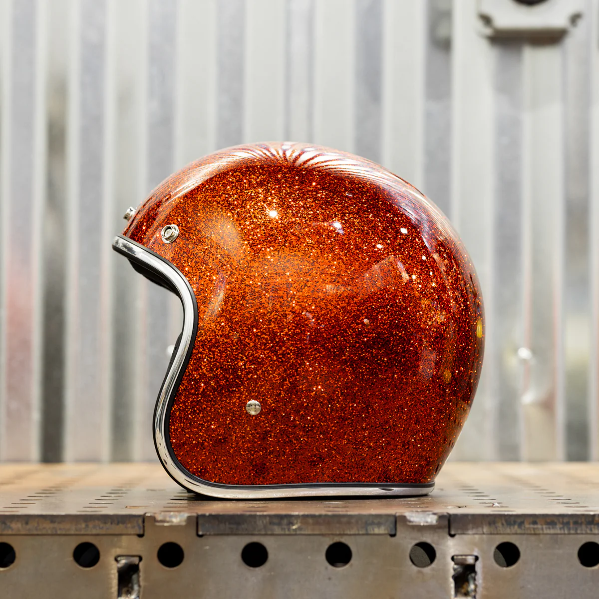 CLOSEOUT Bonanza Helmet - Megaflake Rootbeer - SIZE X-SMALL - Image 10