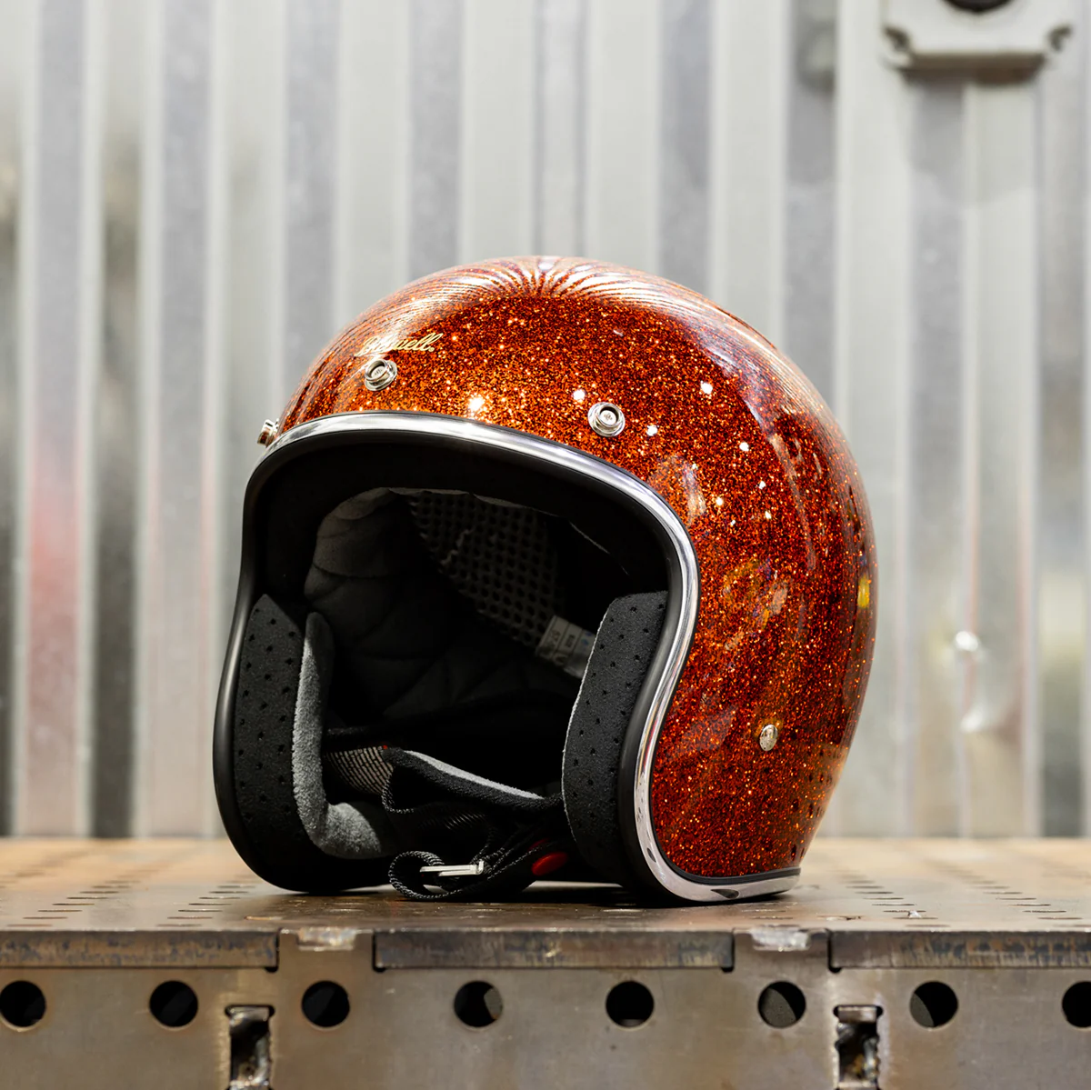 CLOSEOUT Bonanza Helmet - Megaflake Rootbeer - SIZE X-SMALL - Image 11