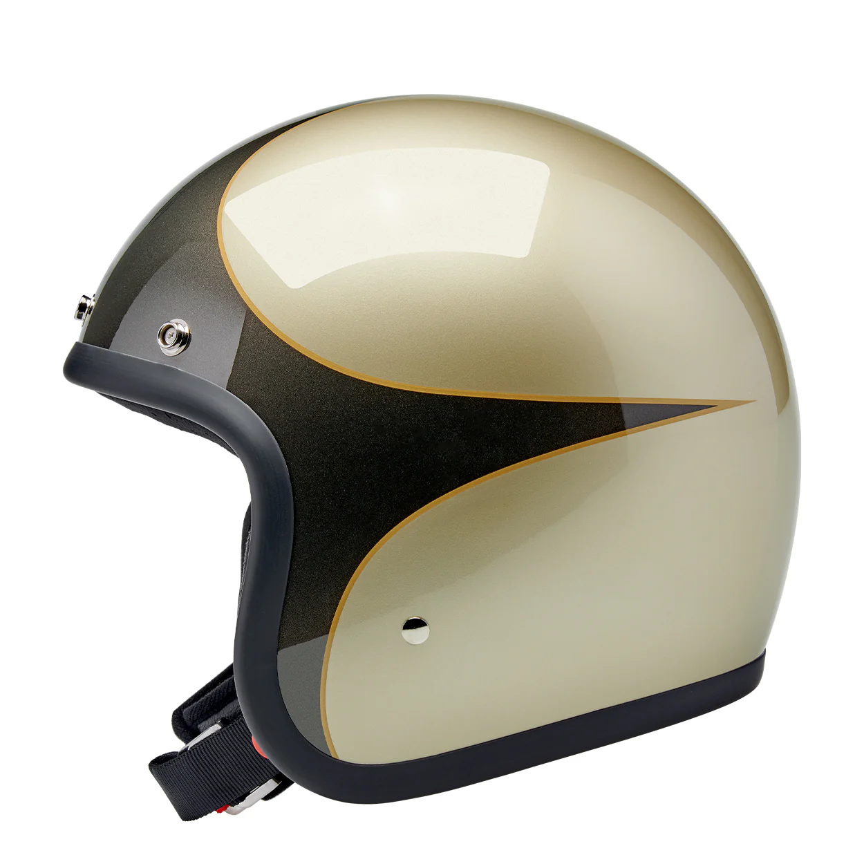 CLOSEOUT Bonanza Helmet - Metallic Charcoal / Champagne Scallop
