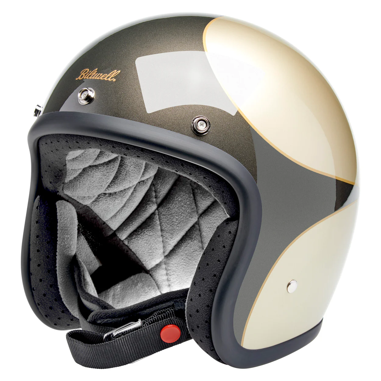 CLOSEOUT Bonanza Helmet - Metallic Charcoal / Champagne Scallop - Image 3
