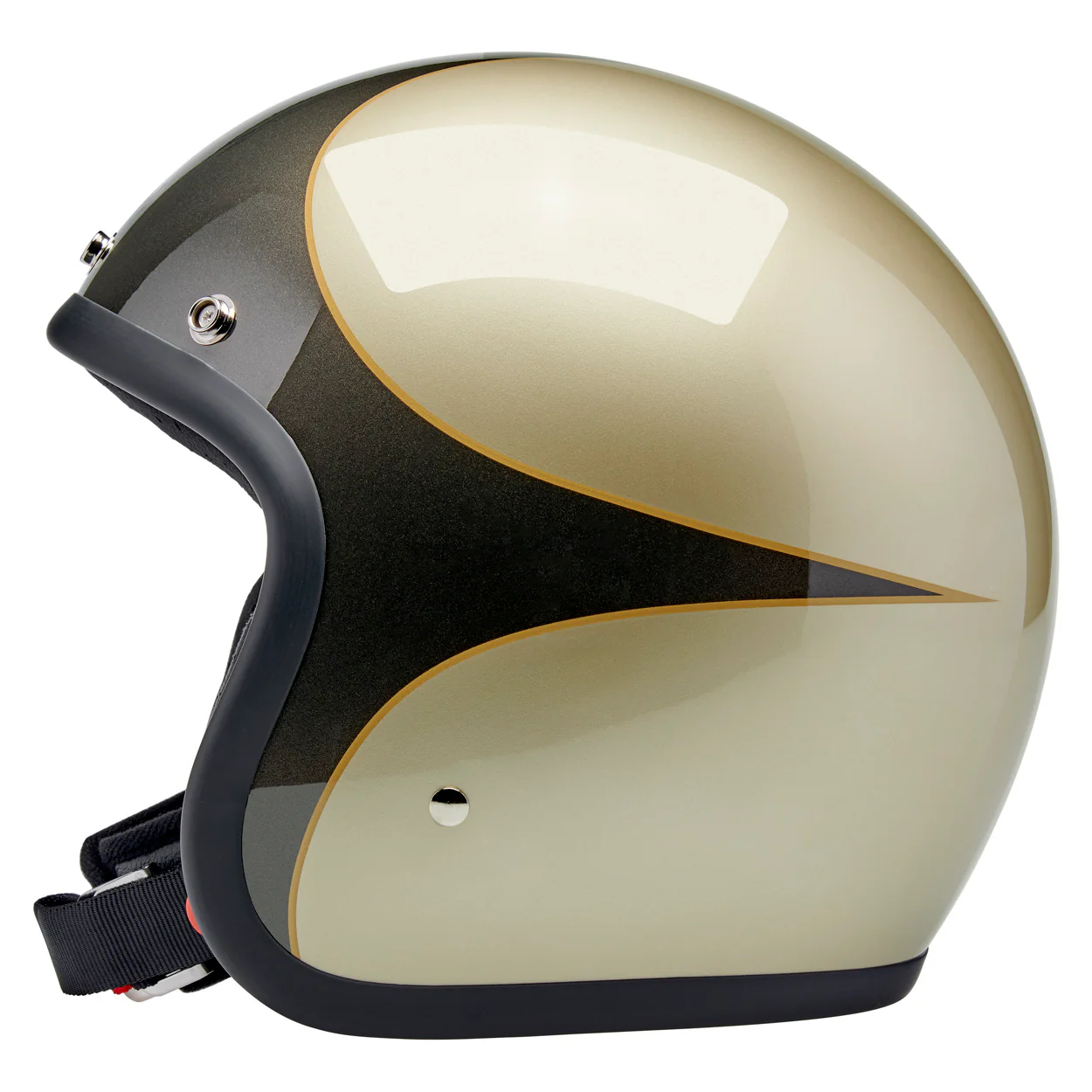 CLOSEOUT Bonanza Helmet - Metallic Charcoal / Champagne Scallop - Image 5