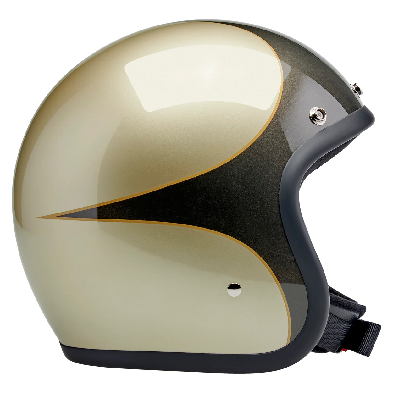 CLOSEOUT Bonanza Helmet - Metallic Charcoal / Champagne Scallop - Image 6