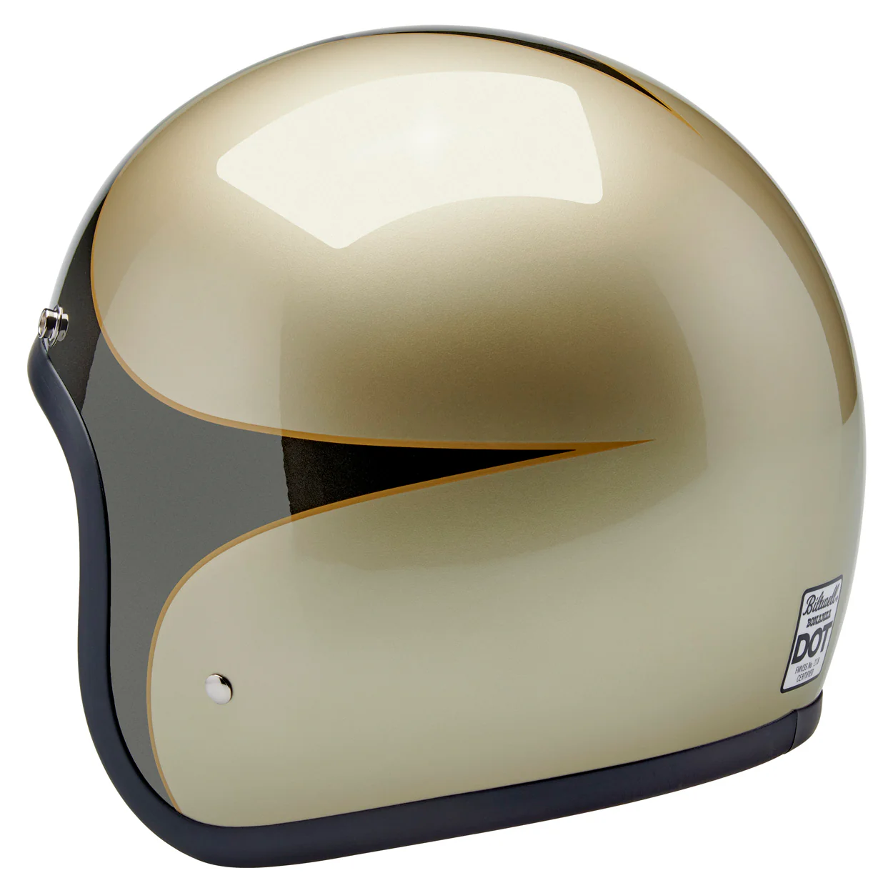CLOSEOUT Bonanza Helmet - Metallic Charcoal / Champagne Scallop - Image 7