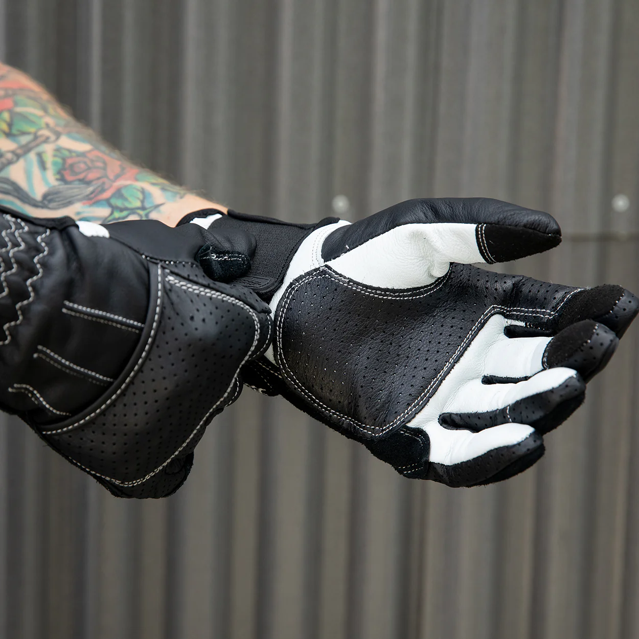 CLOSEOUT Borrego Gloves - Black/Cement - Image 13