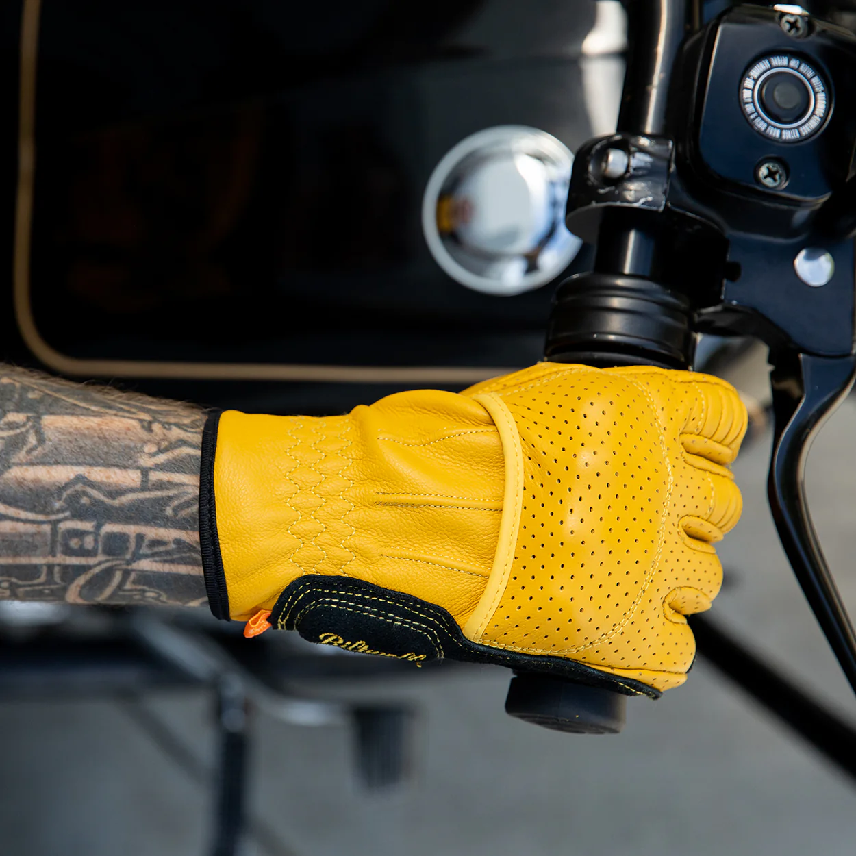 CLOSEOUT Borrego Gloves - Gold/Black - Image 10