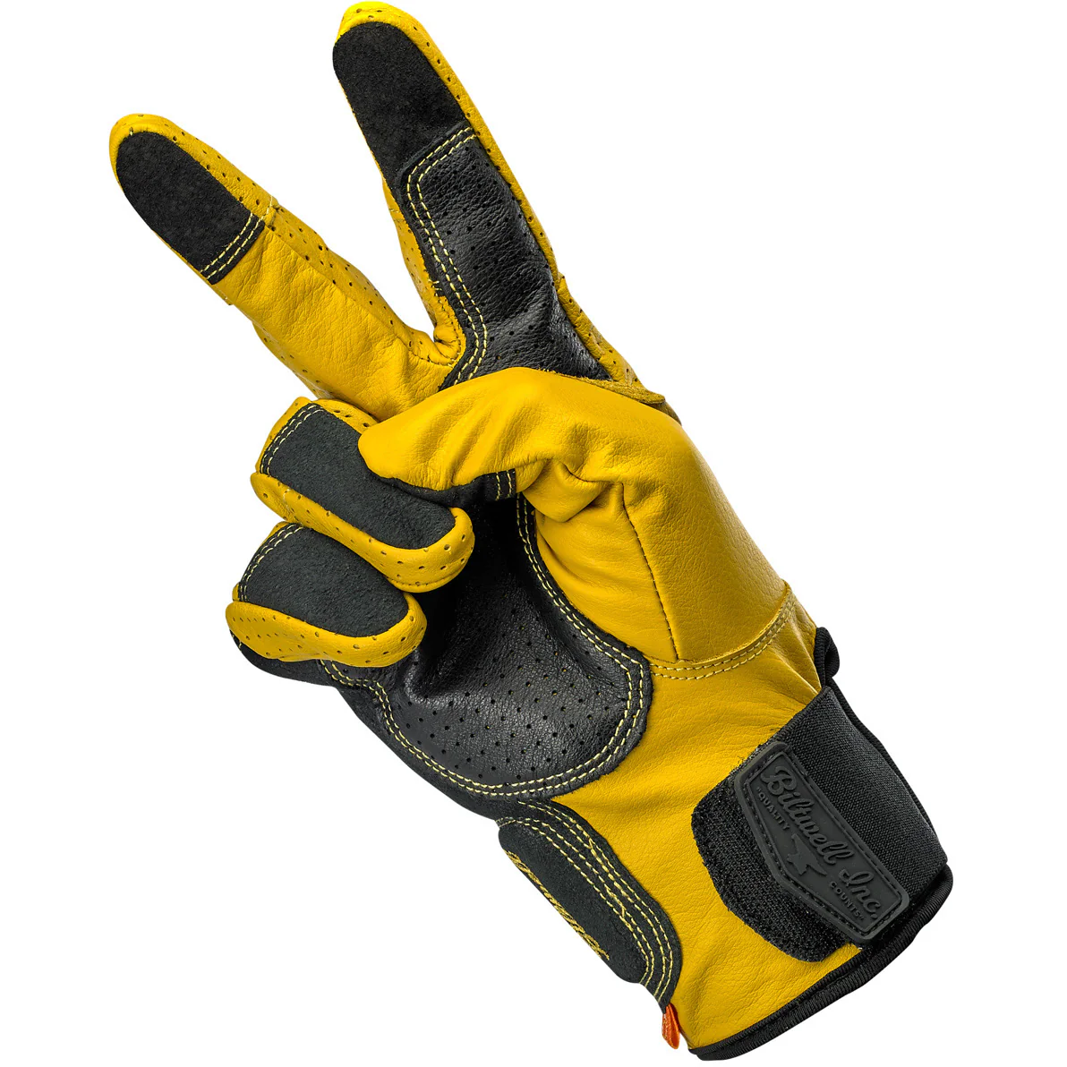 CLOSEOUT Borrego Gloves - Gold/Black - Image 6