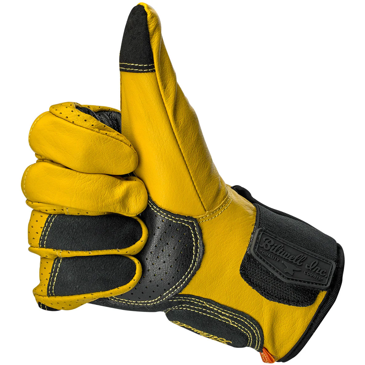 CLOSEOUT Borrego Gloves - Gold/Black - Image 7