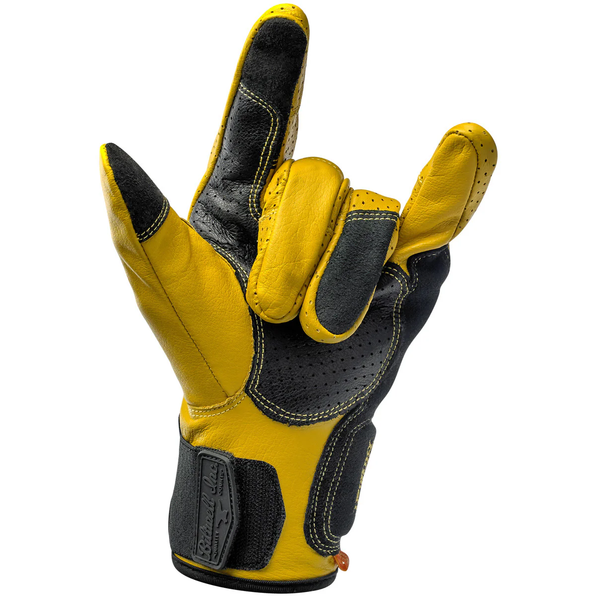 CLOSEOUT Borrego Gloves - Gold/Black - Image 8