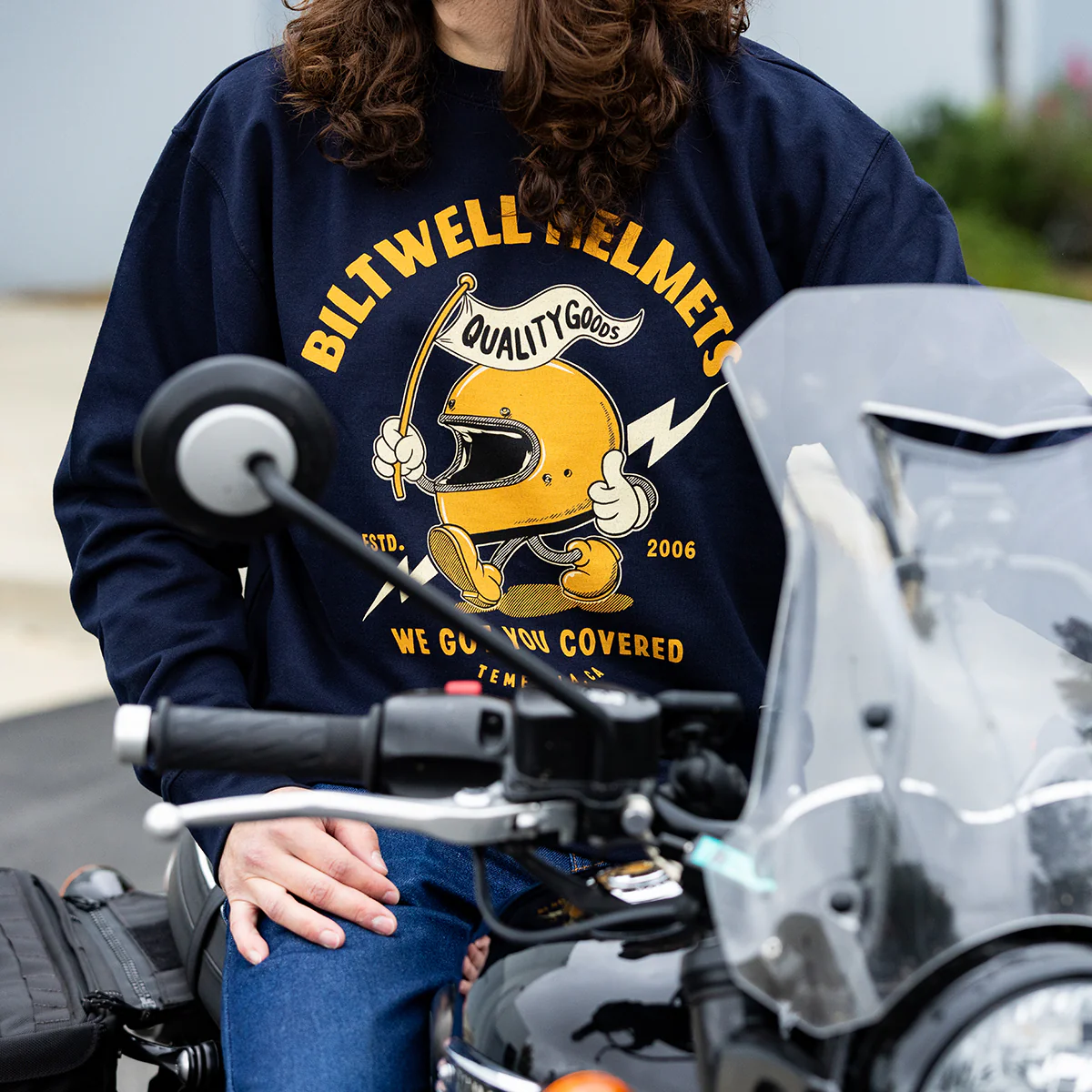 CLOSEOUT Covered Crew Neck Sweatshirt - Image 3