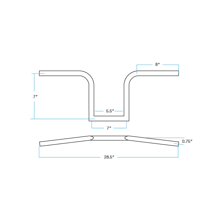 CLOSEOUT Frisco 7/8" - Chrome - Image 2