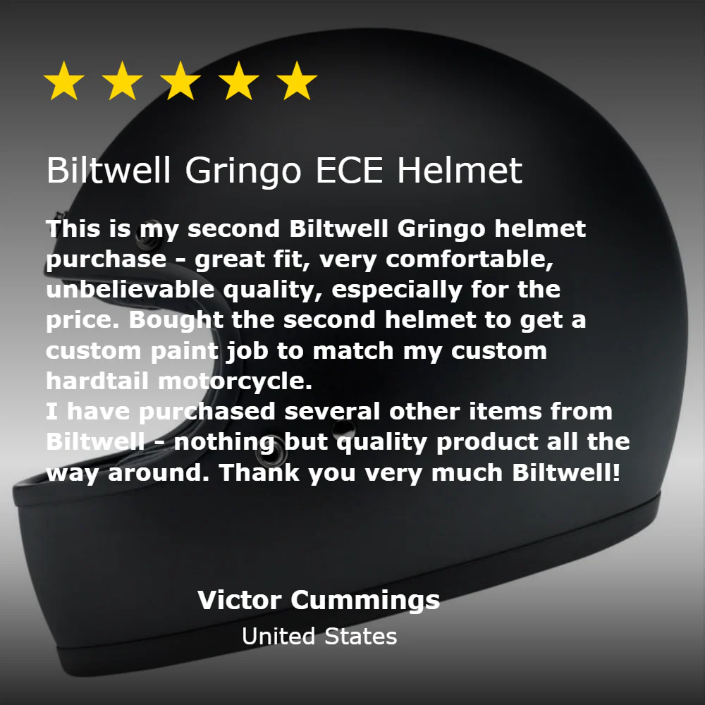 CLOSEOUT Gringo ECE R22.05 Helmet - Flat Black - Image 12