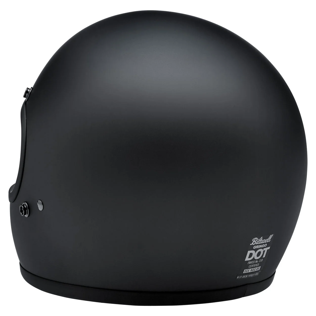 CLOSEOUT Gringo ECE R22.05 Helmet - Flat Black - Image 5