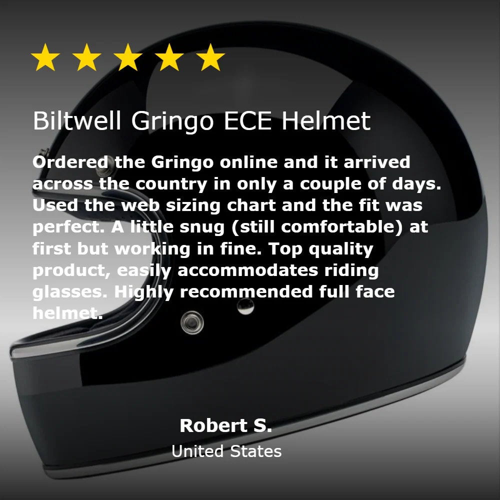 CLOSEOUT Gringo ECE R22.05 Helmet - Gloss Black - Image 12