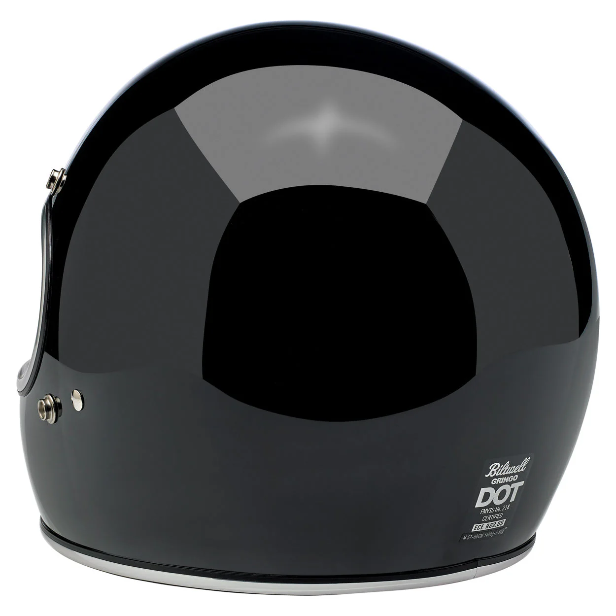 CLOSEOUT Gringo ECE R22.05 Helmet - Gloss Black - Image 5