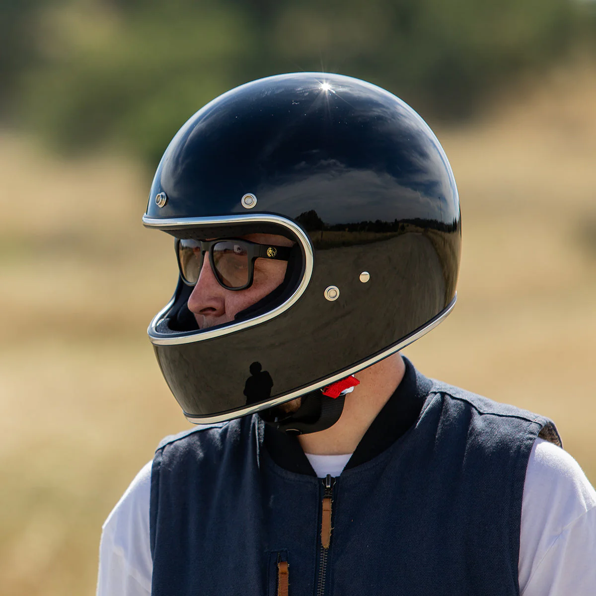 CLOSEOUT Gringo ECE R22.05 Helmet - Gloss Black - Image 7