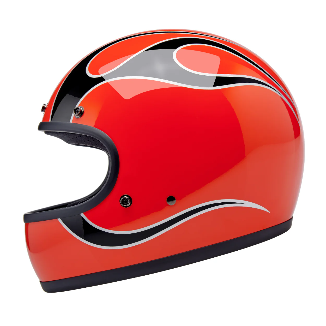 CLOSEOUT Gringo Helmet - Competition Orange Flames