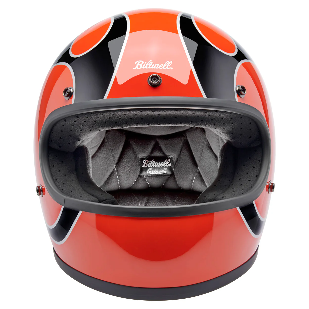 CLOSEOUT Gringo Helmet - Competition Orange Flames - Image 2
