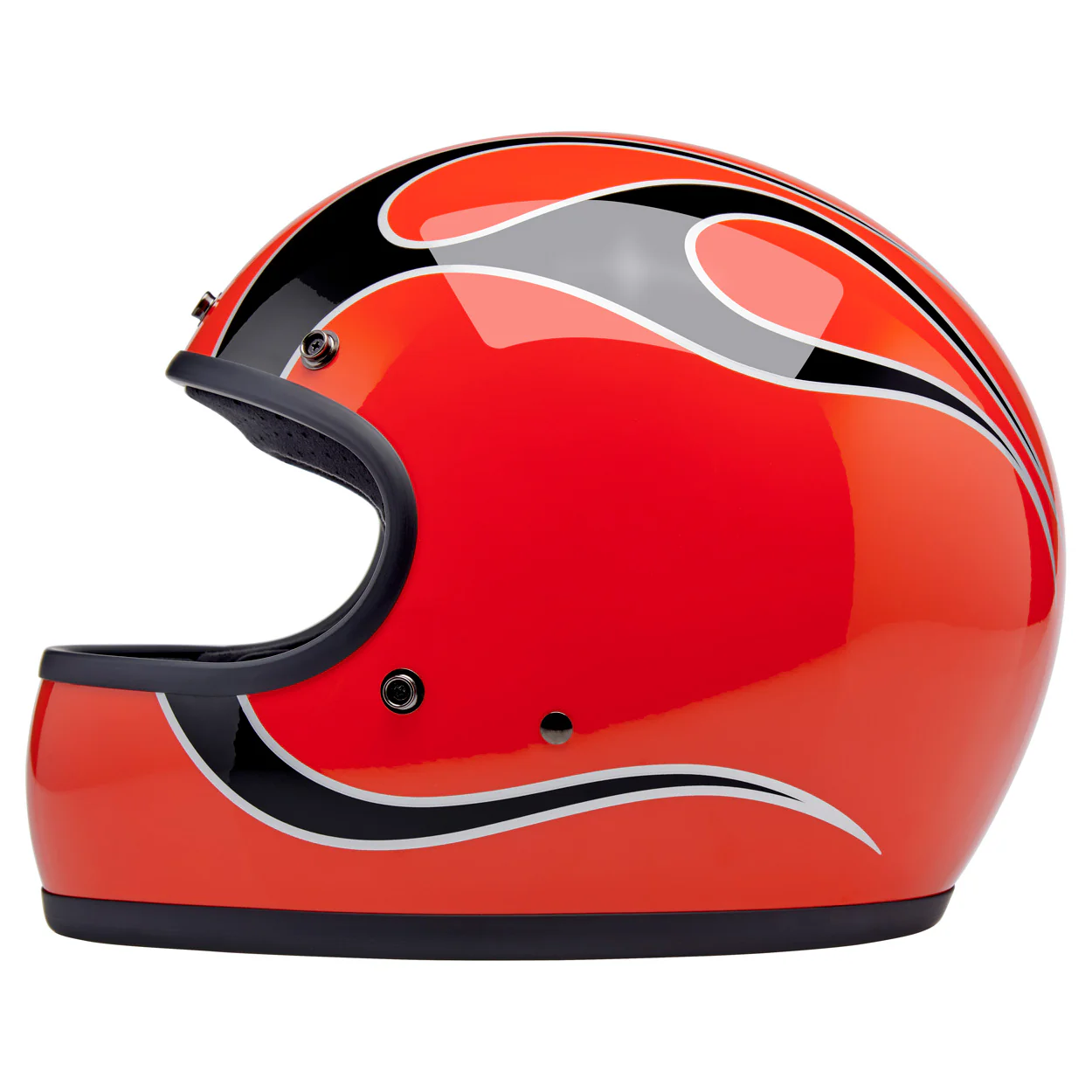 CLOSEOUT Gringo Helmet - Competition Orange Flames - Image 5