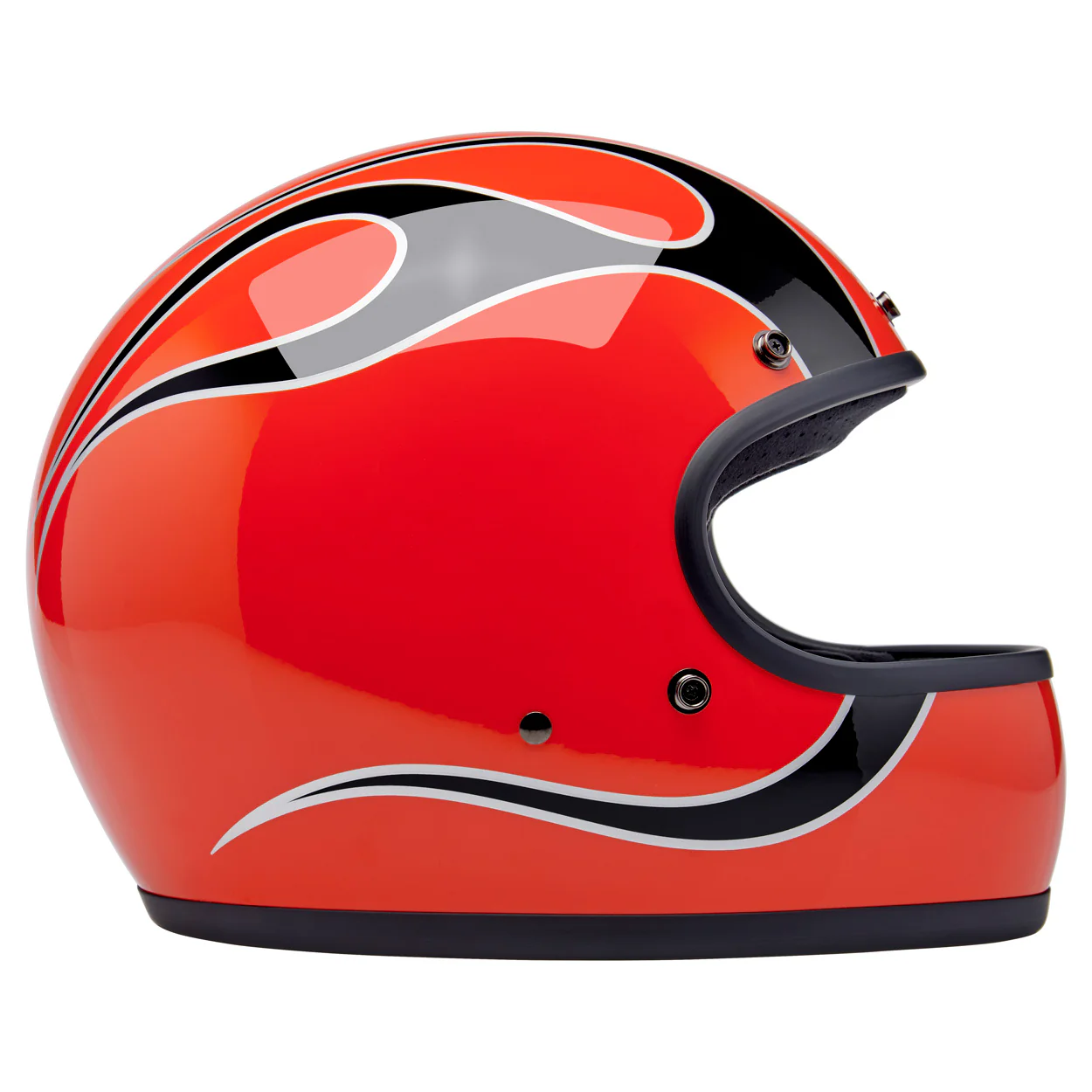CLOSEOUT Gringo Helmet - Competition Orange Flames - Image 6