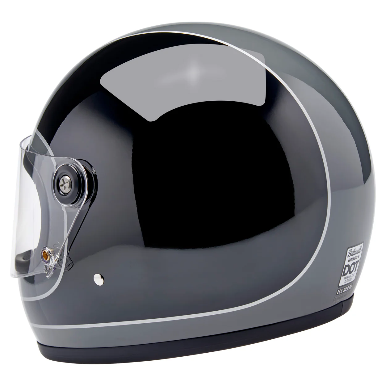 CLOSEOUT Gringo S Helmet - Gloss Storm Grey / Black Tracker - Image 10