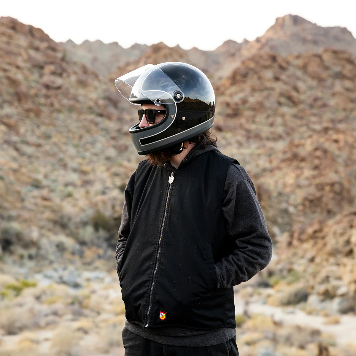 CLOSEOUT Gringo S Helmet - Gloss Storm Grey / Black Tracker - Image 16
