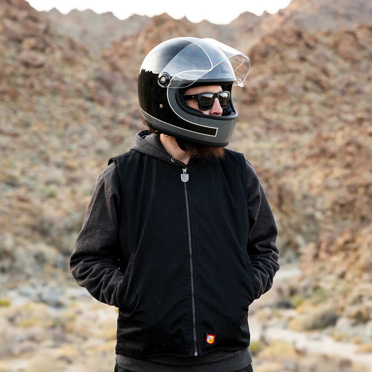 CLOSEOUT Gringo S Helmet - Gloss Storm Grey / Black Tracker - Image 18