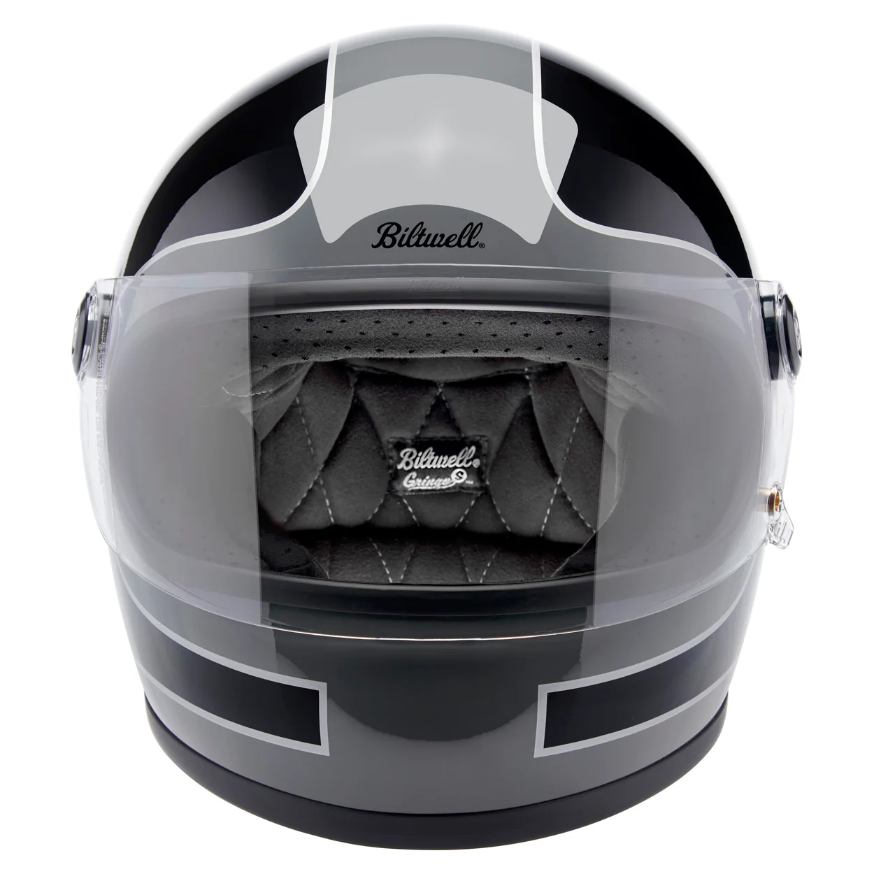 CLOSEOUT Gringo S Helmet - Gloss Storm Grey / Black Tracker - Image 2