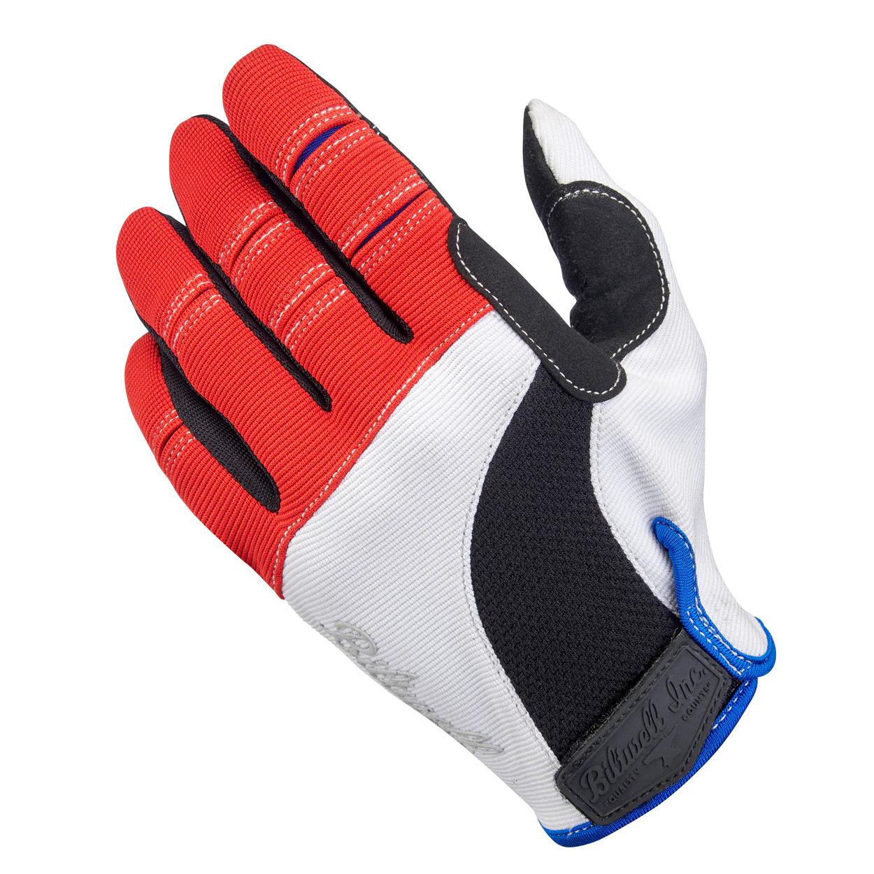 CLOSEOUT Moto Gloves - Red/White/Blue - Image 3