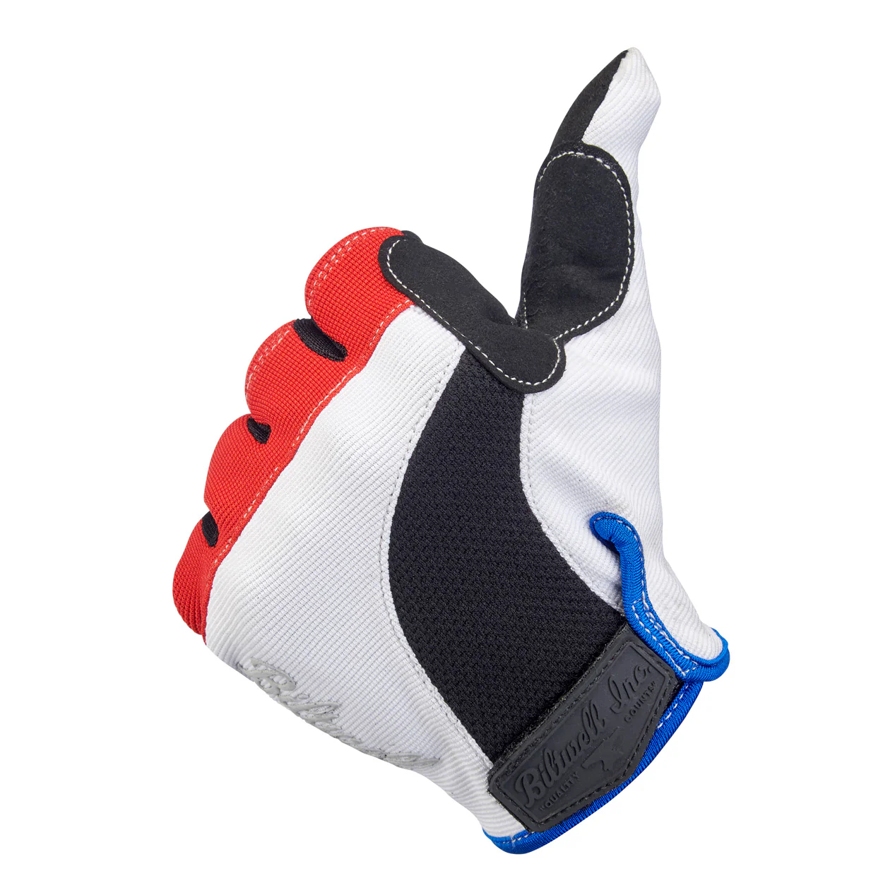 CLOSEOUT Moto Gloves - Red/White/Blue - Image 7