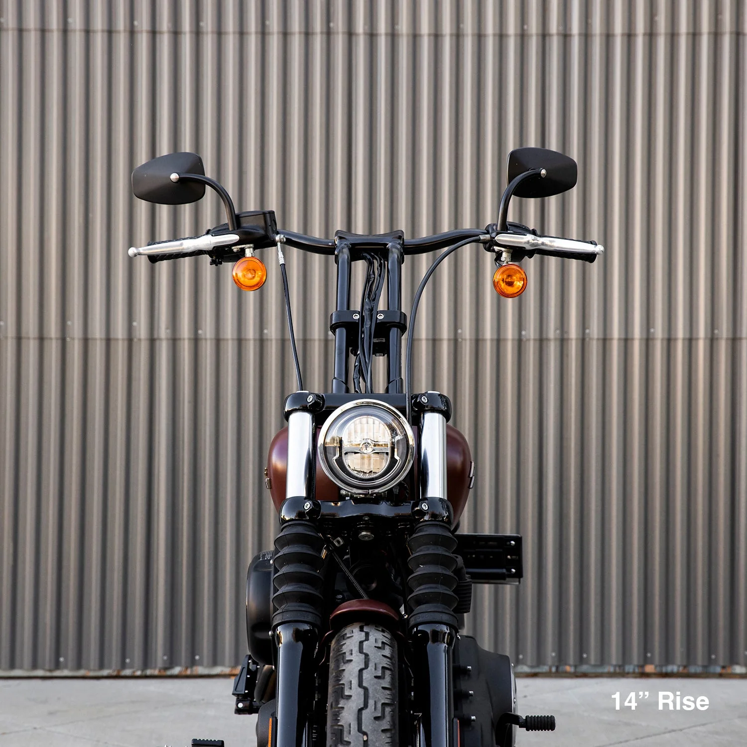 CLOSEOUT Murdock O/S Pullback Risers 6" 10" 12" 14" - Black Electroplate - Image 14