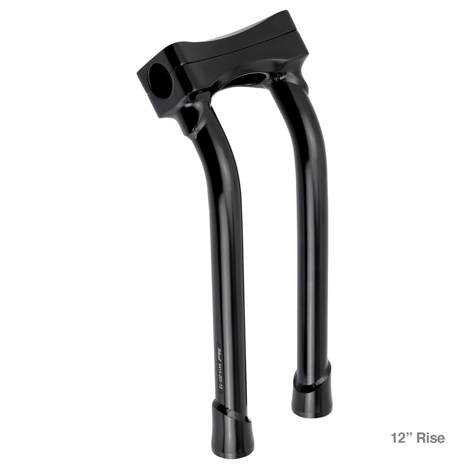 CLOSEOUT Murdock O/S Pullback Risers 6" 10" 12" 14" - Black Electroplate - Image 2