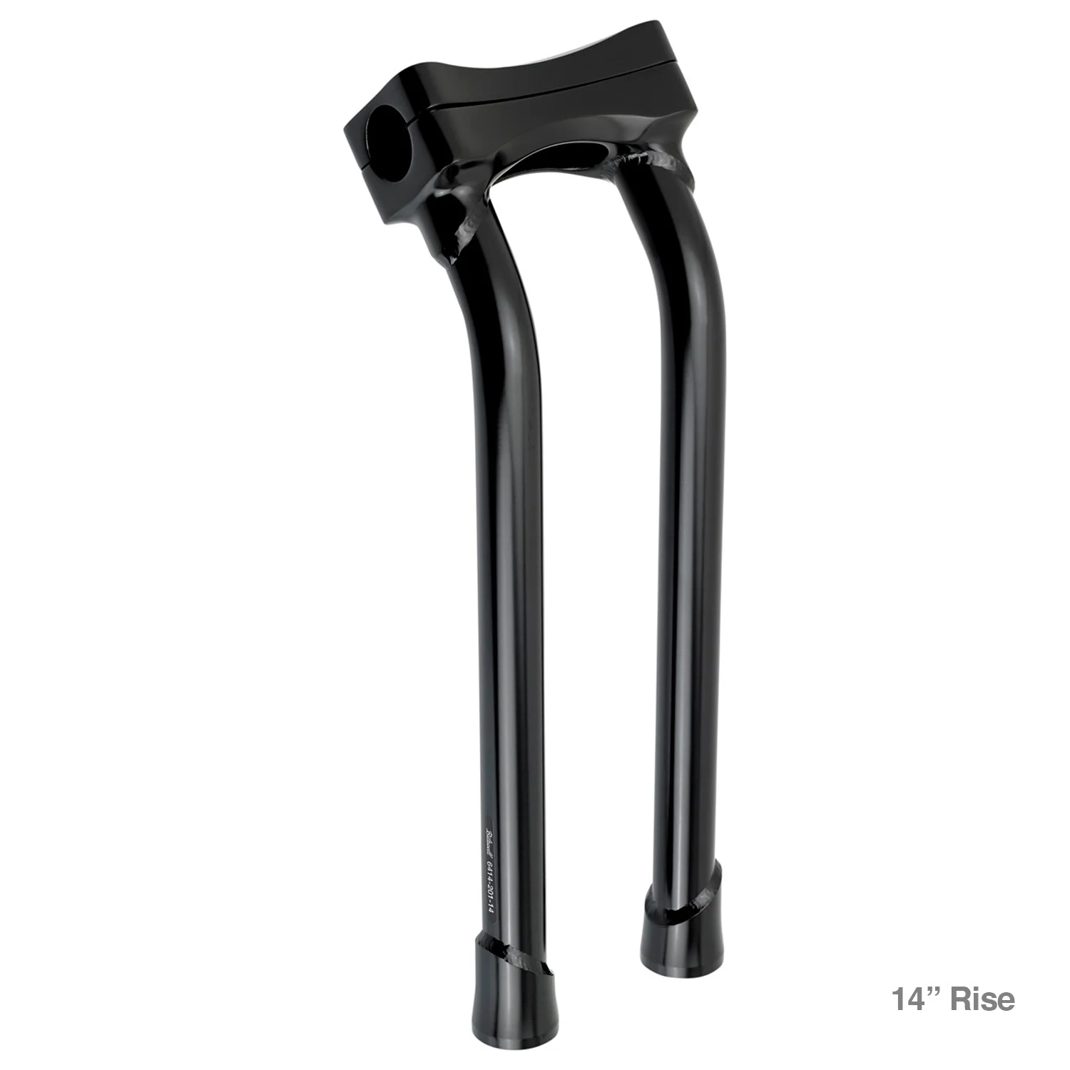 CLOSEOUT Murdock O/S Pullback Risers 6" 10" 12" 14" - Black Electroplate - Image 3
