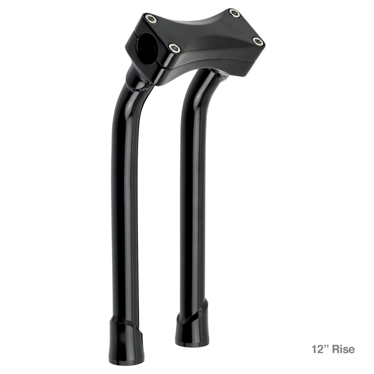 CLOSEOUT Murdock O/S Pullback Risers 6" 10" 12" 14" - Black Electroplate - Image 6